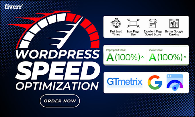 Gig Preview - Do wordpress website speed optimization, pagespeed optimization