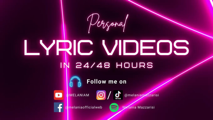 Gig Preview - Make a lyric video for your pop song in 24 hours