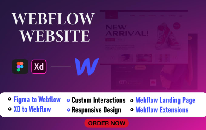 Gig Preview - Design webflow website,figma to webflow, webflow website design,figma to webflow