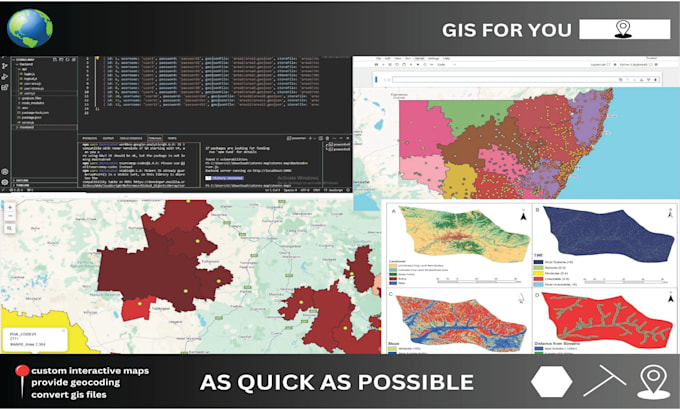 Gig Preview - Assets you in gis, remote sensing, and gis development project