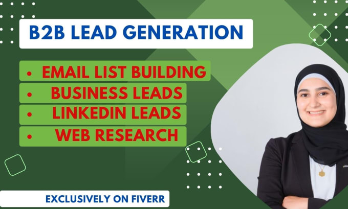 Gig Preview - Do b2b lead generation and email list building