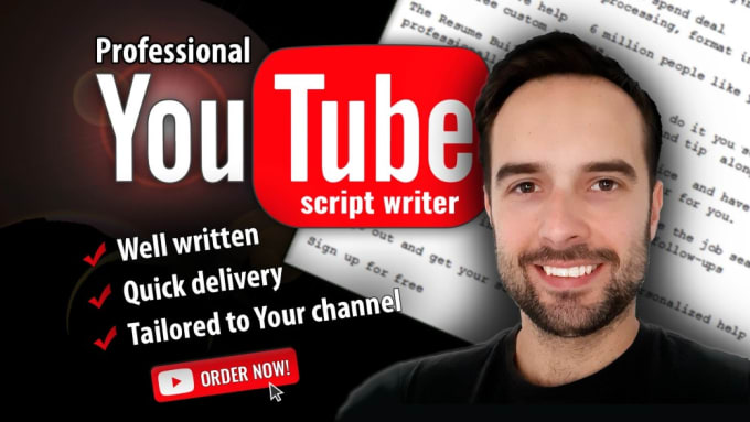 Gig Preview - Create script or youtube tumnails in low rate for you