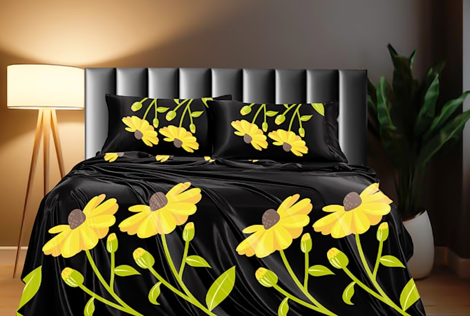 Gig Preview - Create custom mockups for curtains, cushions, bedding, textile design