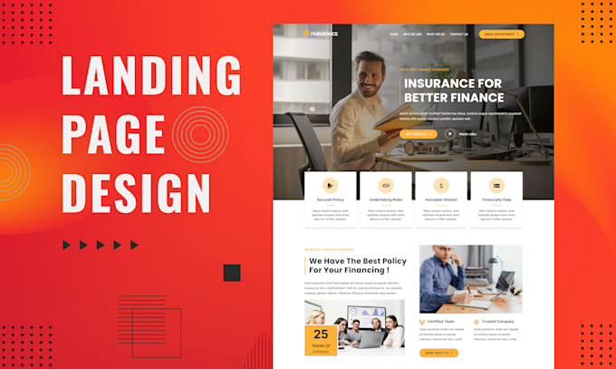 Gig Preview - Design stunning wordpress landing page or divi landing page