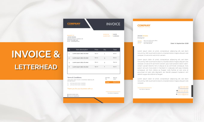 Gig Preview - Make an invoice, letterhead, receipt, and price list