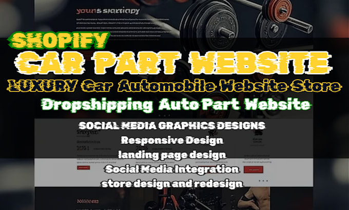 Gig Preview - Build luxury auto car website, dropshipping automobile store, car part store