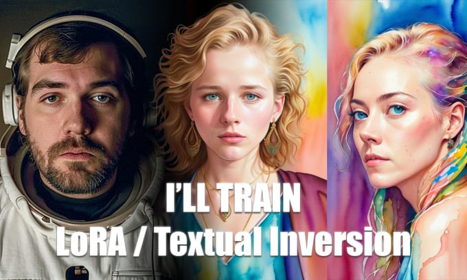 Gig Preview - Train photorealistic ai lora or textual inversion for stable diffusion