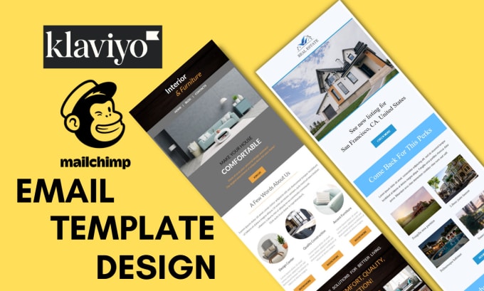 Gig Preview - Make custom klaviyo, mailchimp email marketing newsletter