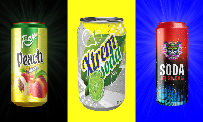 Gig Preview - Design dynamic energy drink labels and customized beverage packaging