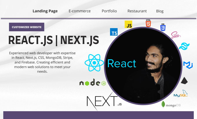 Gig Preview - Develop website using nextjs reactjs prisma mongodb sanity stripe firebase