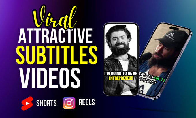 Gig Preview - Edit instagram reels with captions, subtitles, effects