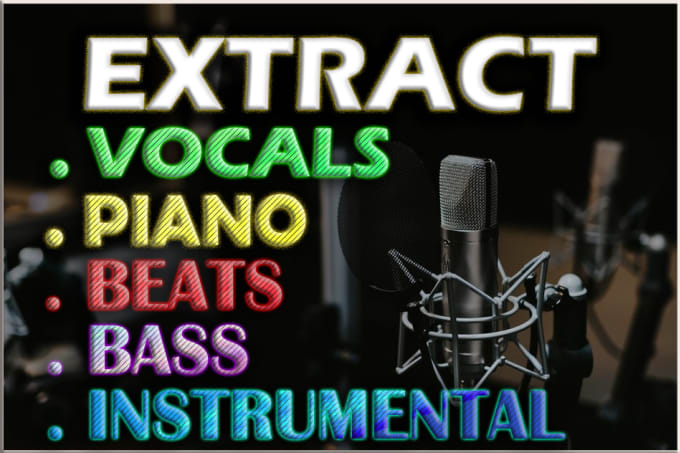 Gig Preview - Extract or remove instrumental, vocals, drum bass and beats