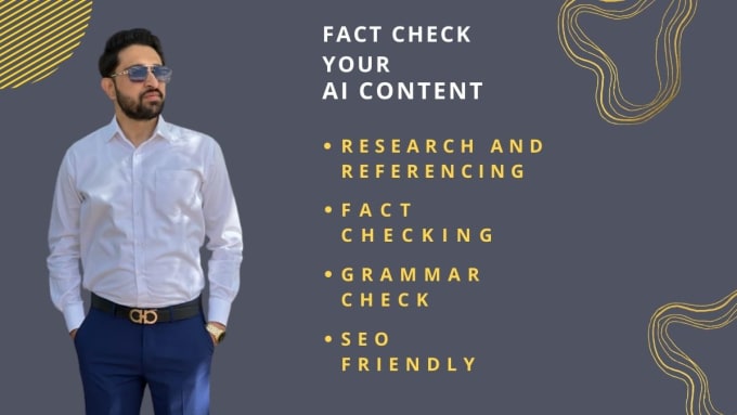 Gig Preview - Ai content editing and fact checking