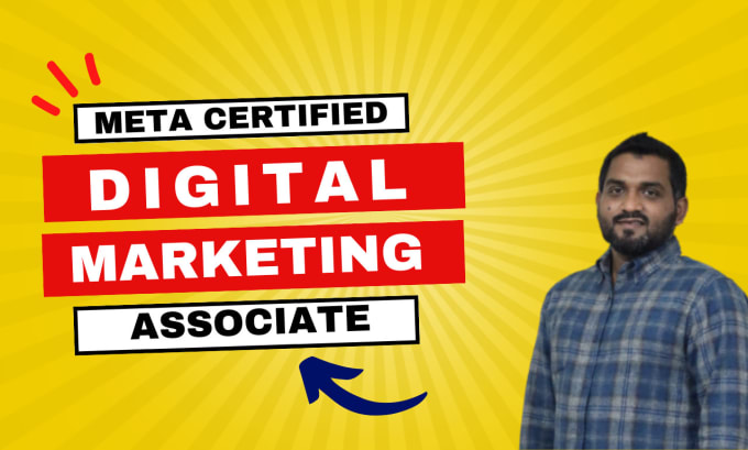 Gig Preview - Be your certified digital marketing associate