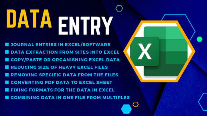 Gig Preview - Be your accurate data entry specialist