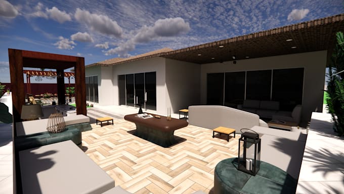 Gig Preview - Design your dream house 2d 3d floor plan exterior interior backyard gardening