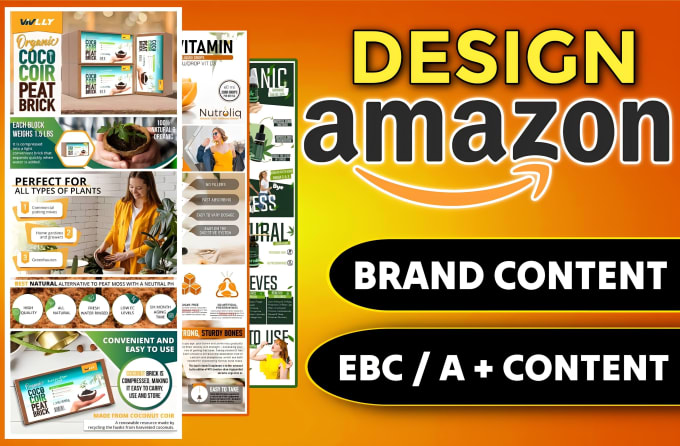 Gig Preview - Design amazon enhanced brand content ebc or a plus content