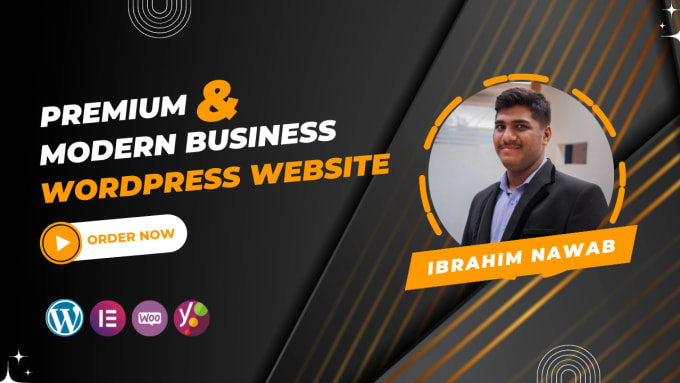 Gig Preview - Design a premium and modern business website using wordpress and elementor