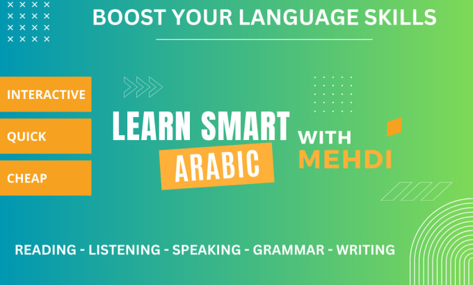 Gig Preview - Boost your arabic language