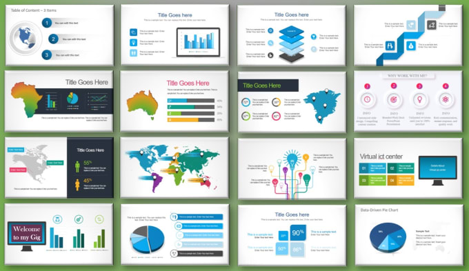 Gig Preview - Create impressive powerpoint presentation design, pitch decks, PPT slides