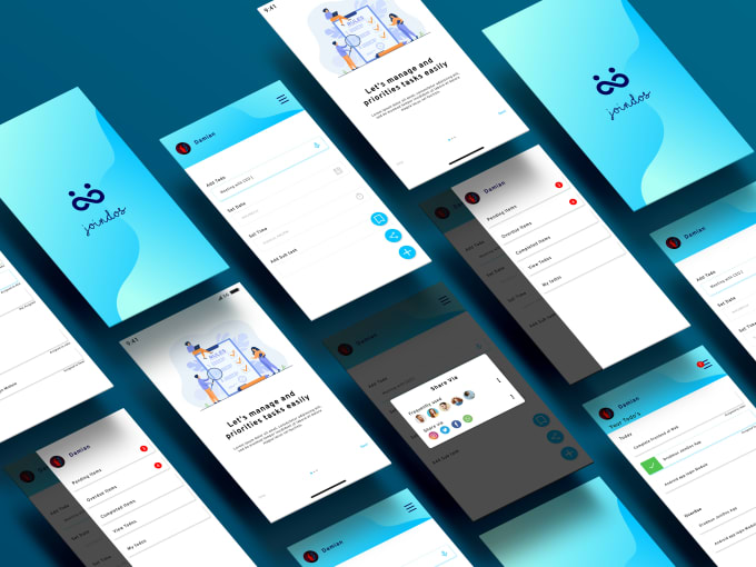 Gig Preview - Design UI UX design for mobile app android ios