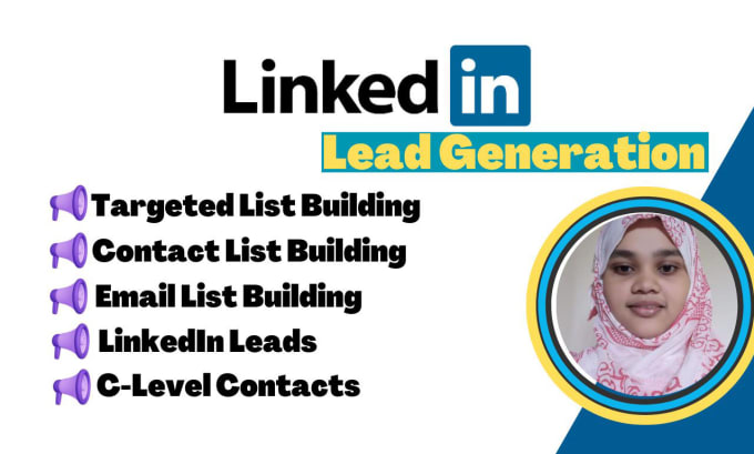 Gig Preview - Do linkedin lead generation, prospect email list building, sales leads list