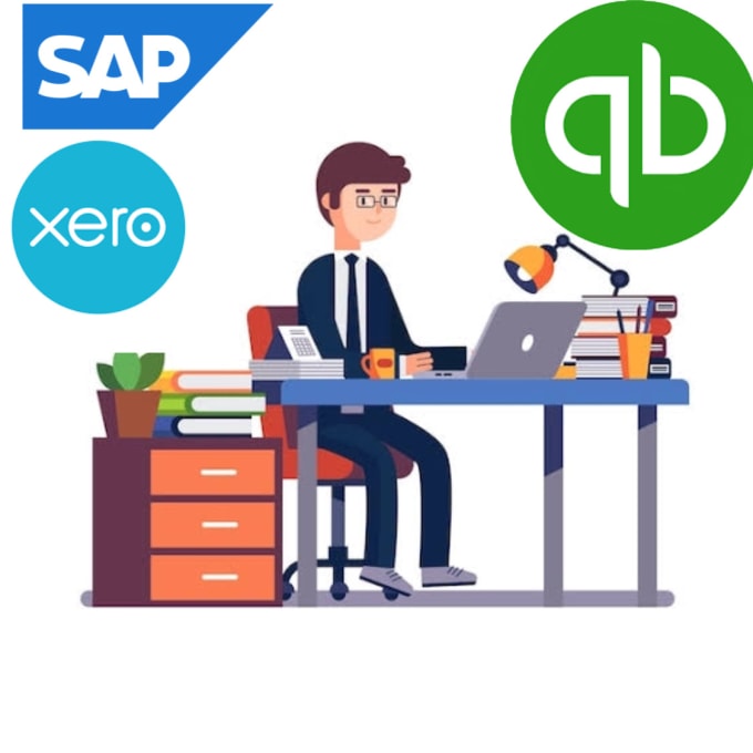 Gig Preview - Do your daily bookkeeping in sap hana s4, xero, and quickbooks