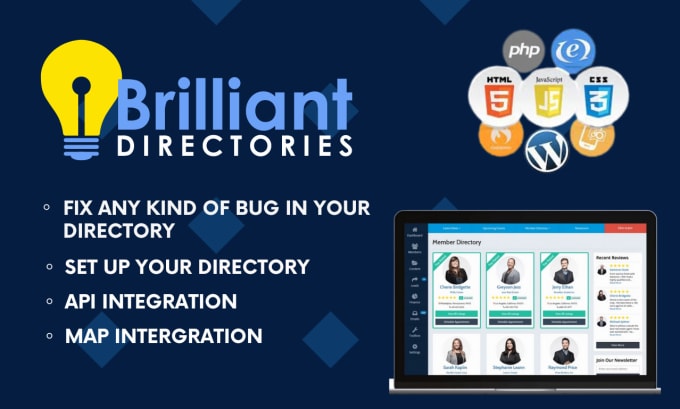 Gig Preview - Fix any kind of bugs in your brilliant directory websites