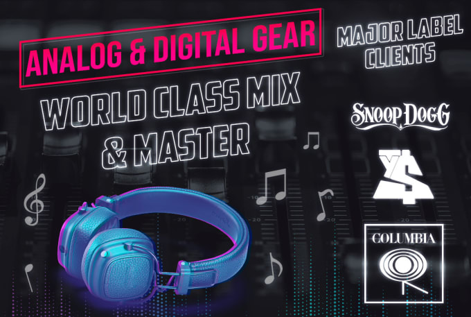 Gig Preview - Mix and master your hip hop track to major label standard