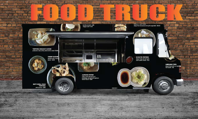 Bestseller - render food truck wrap, food container wrap, vehicle wrap