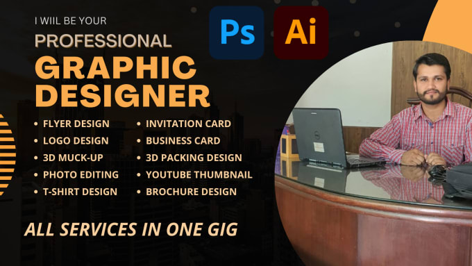 Gig Preview - Be your professional  graphic designer