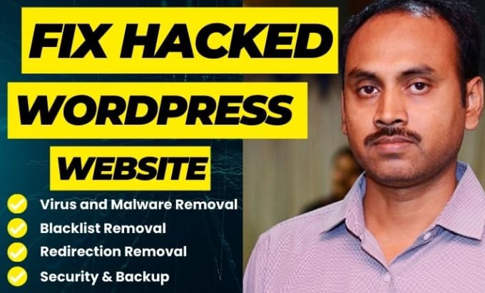 Gig Preview - Do malware removal, clean malware, virus removal from hacked wordpress websites