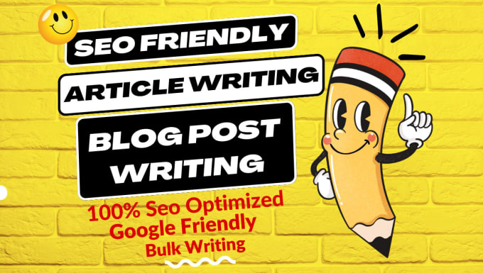 Gig Preview - Write bulk SEO articles and blog posts, wordpress blogs