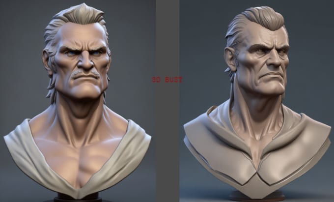 Gig Preview - Sculpt 3d character model 3d bust sculpture 3d miniature for 3d printing zbrush