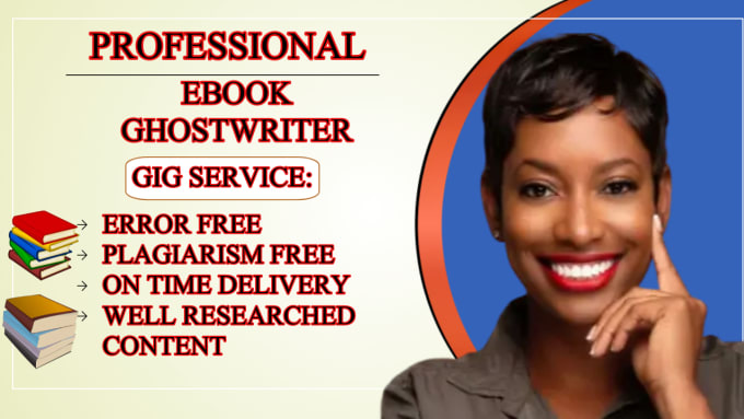 Gig Preview - Do fiction and non fiction ebook writing, ebook ghostwriter, kindle ebook writer