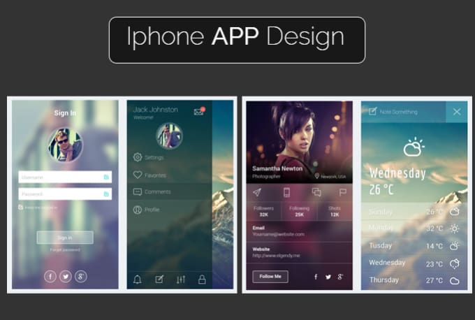 Gig Preview - Design an awesome iPhone app UI