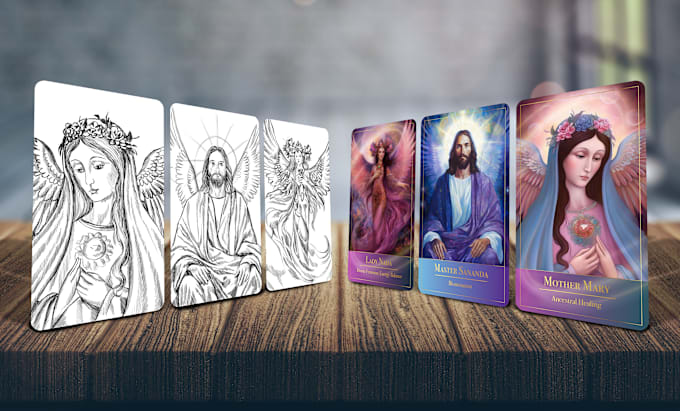 Bestseller - draw amazing unique oracle or goddess cards from your idea