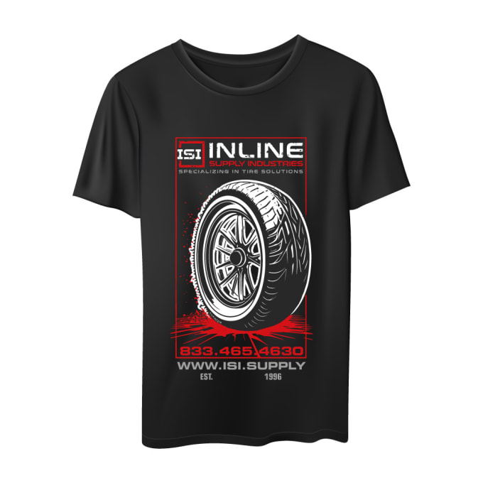 Gig Preview - Make unique tire repair industry t shirt design