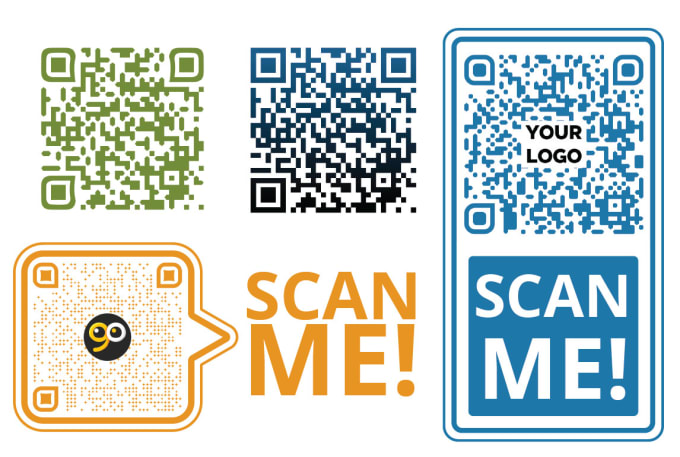 Gig Preview - Create a custom qr code design with your logo for your business