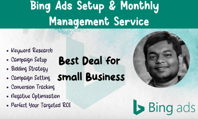 Gig Preview - Setup, manage optimize your microsoft ads campaign bing ads bing ppc