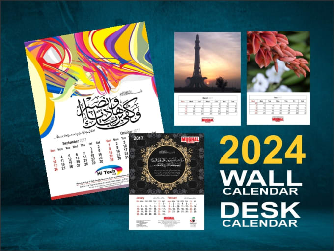 Gig Preview - Design professional desk calendar, wall calendar