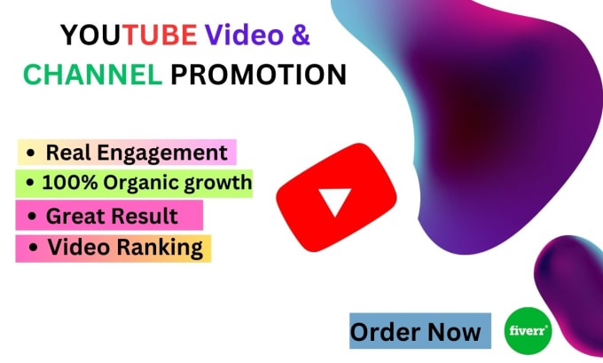 Gig Preview - Do organic youtube video and channel promotion