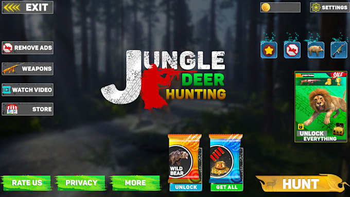 Gig Preview - Design professional game UI, assets, ui ux, mobile games