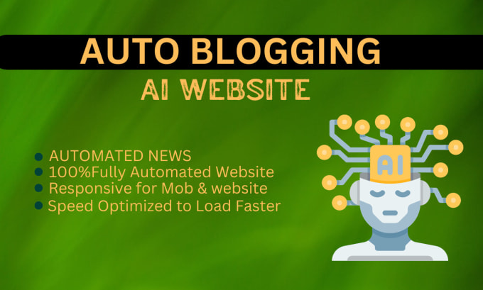 Gig Preview - Create professional auto blogging website for content engaging and SEO optimized