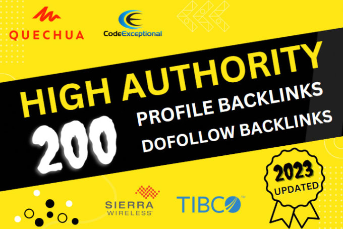 Gig Preview - Build 200 SEO profile backlinks manually with high da authority link building