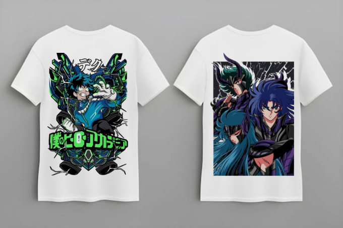 Anime Tshirt Projects  Photos videos logos illustrations and branding  on Behance