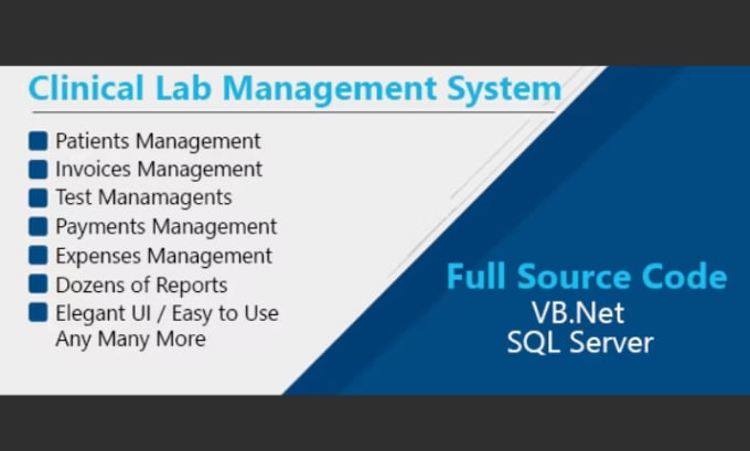 Gig Preview - Provide pathology laboratory management desktop software