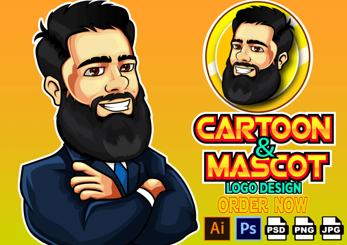 Gig Preview - Design creative  cartoon character based on your photo