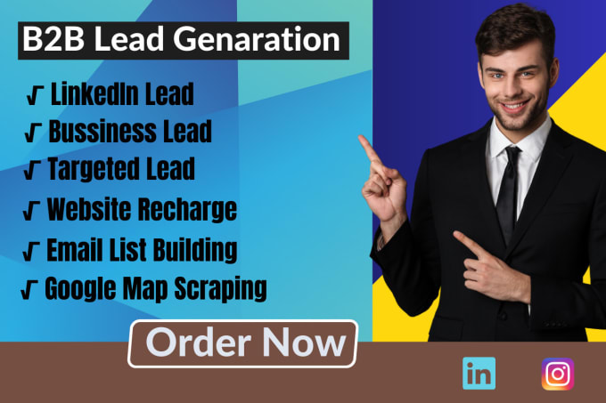 Gig Preview - Do google map lead generation and highly targeted b2b linkedin lead generation