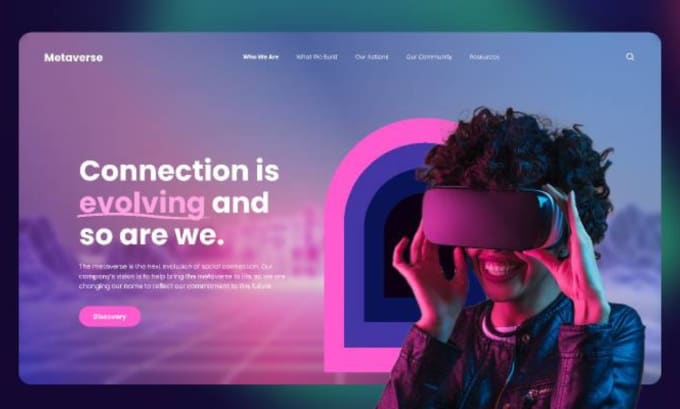 Gig Preview - Develop metaverse nft website landing page metaverse website virtual reality